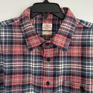 FAHERTY Plaid Super Brushed Stretch Flannel Button-Up Shirt